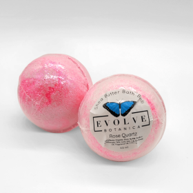 EVOLVE Botanica Bath Bomb - Chakra Collection - Rose Quartz