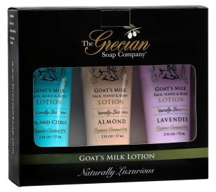 The Grecian soap Company: Goat's milk hand, face and body Lotion