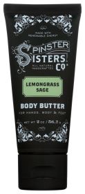 SPINSTER SISTERS CO: Lemongrass Sage Body Butter, 2 oz