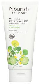 NOURISH ORGANIC: Moisturizing Cream Face Cleanser Cucumber + Watercress, 6 oz