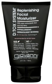 GIOVANNI COSMETICS: D:tox System Replenishing Facial Moisturizer Step 3, 4 oz