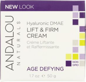 ANDALOU NATURALS: Hyaluronic DMAE Lift & Firm Cream, Non GMO, Paraben Free, 1.7 Oz