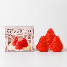 ROXELIS Strawberry-Shaped Decorative Candles – 3-Piece Set ROXELIS Strawberry-Shaped Decorative Candles – 3-Piece Set