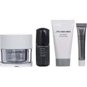 SHISEIDO by Shiseido Mens Total Age-Defense Program: Total Age-Defense Cream 50ml + Facial Cleanser 30ml + Energizing Serum 10ml + Eye Contour 5ml --4