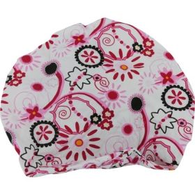 SPA ACCESSORIES by Spa Accessories BOUFFANT SHOWER CAP - FLORAL