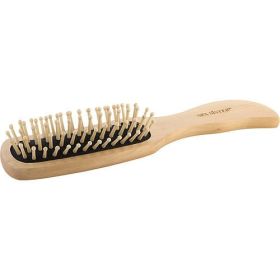 SPA ACCESSORIES by Spa Accessories WOOD BRISTLE HAIR BRUSH - BAMBOO PURSE SIZE