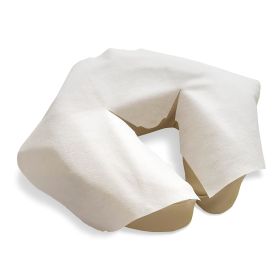 100 Pack Disposable Face Cradle Covers for Massage Tables and Massage Chairs. Ultra Soft Non-Sticking Single-Use Headrest Pillow Sheets for Spa Salon