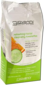 GIOVANNI COSMETICS: Refreshing Facial Cleansing Towelettes, 30 pc