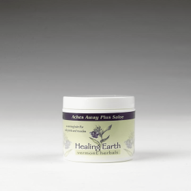 Healing Earth Aches Away Plus Salve Jar (Warming With Capsaicin) (size: 4oz)